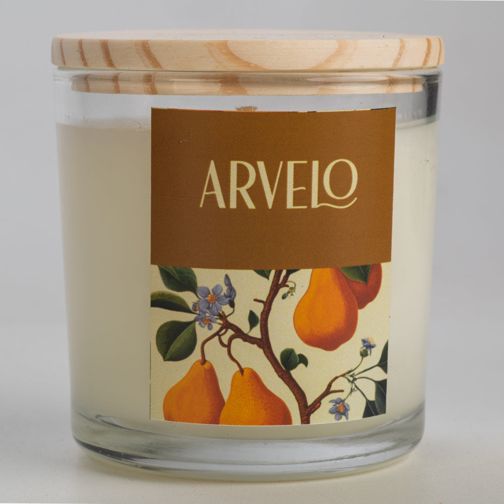 Vela Aromática de Pera Inglesa e Fresias
