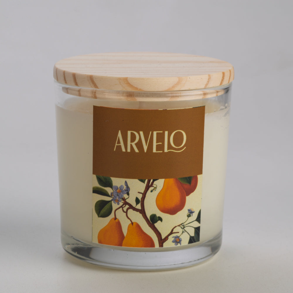 Vela Aromática de Pera Inglesa e Fresias