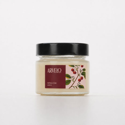 Vela Aromática de Cereja com Avelã