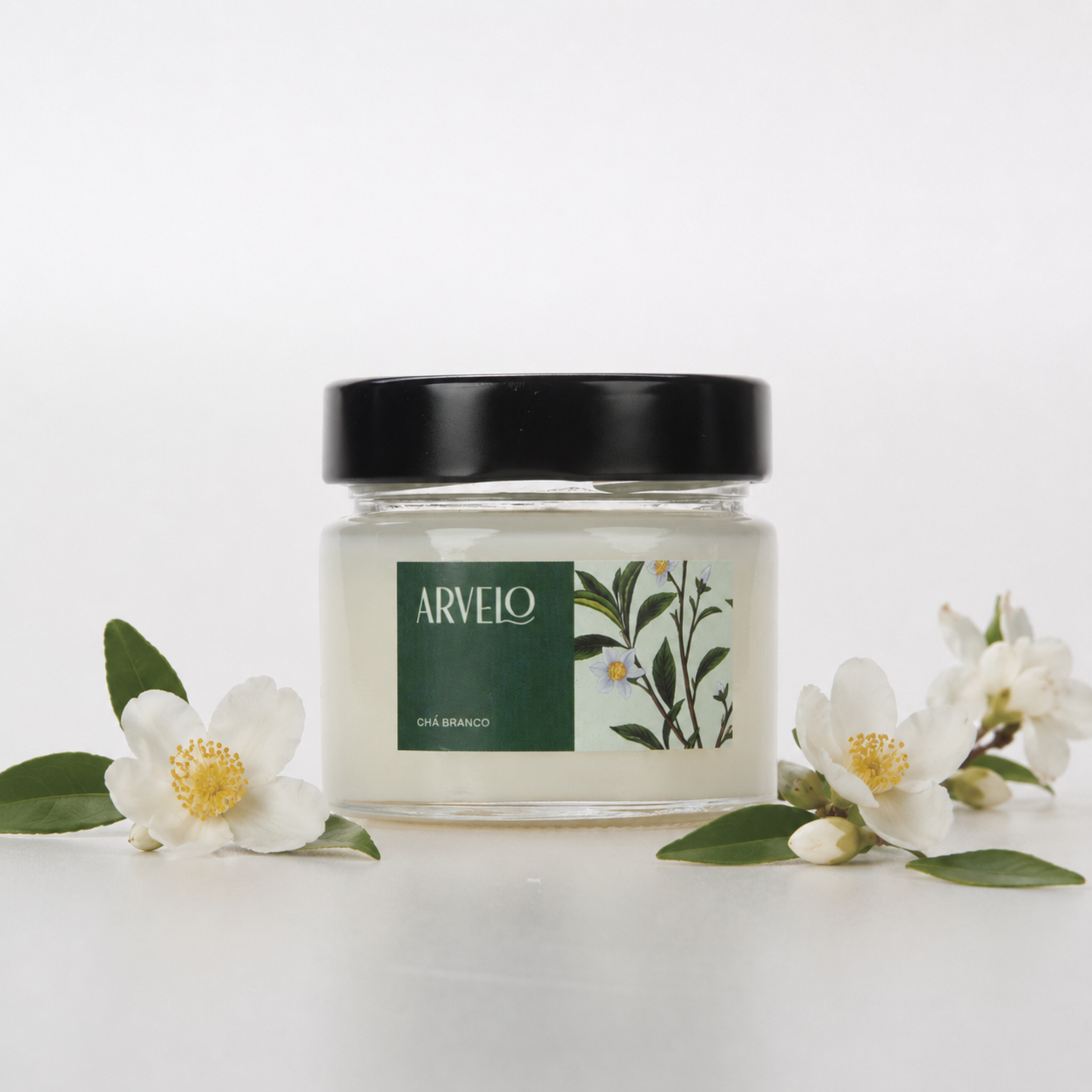 Vela Aromática de Chá Branco